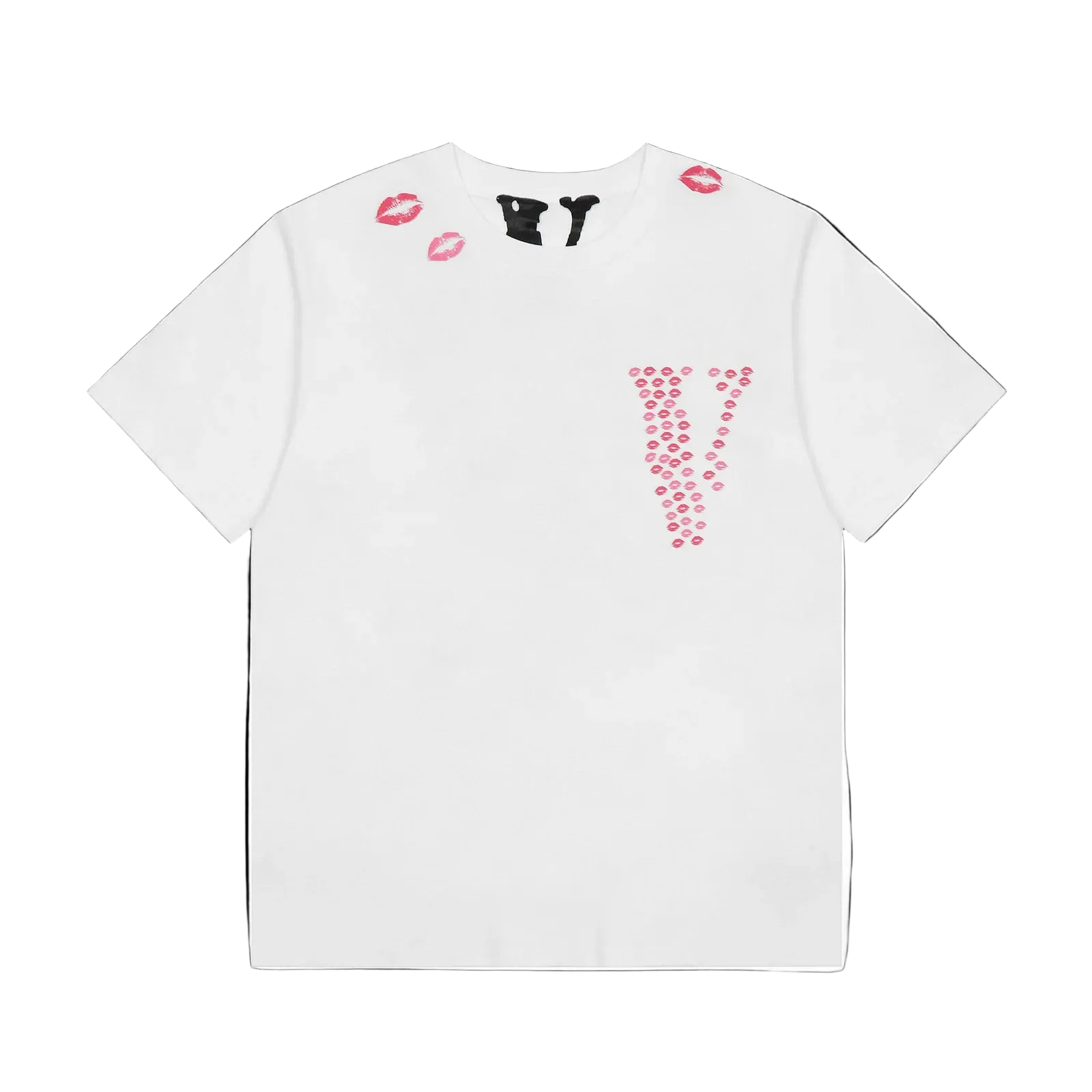 Vlone Pink Lip Print T-Shirt