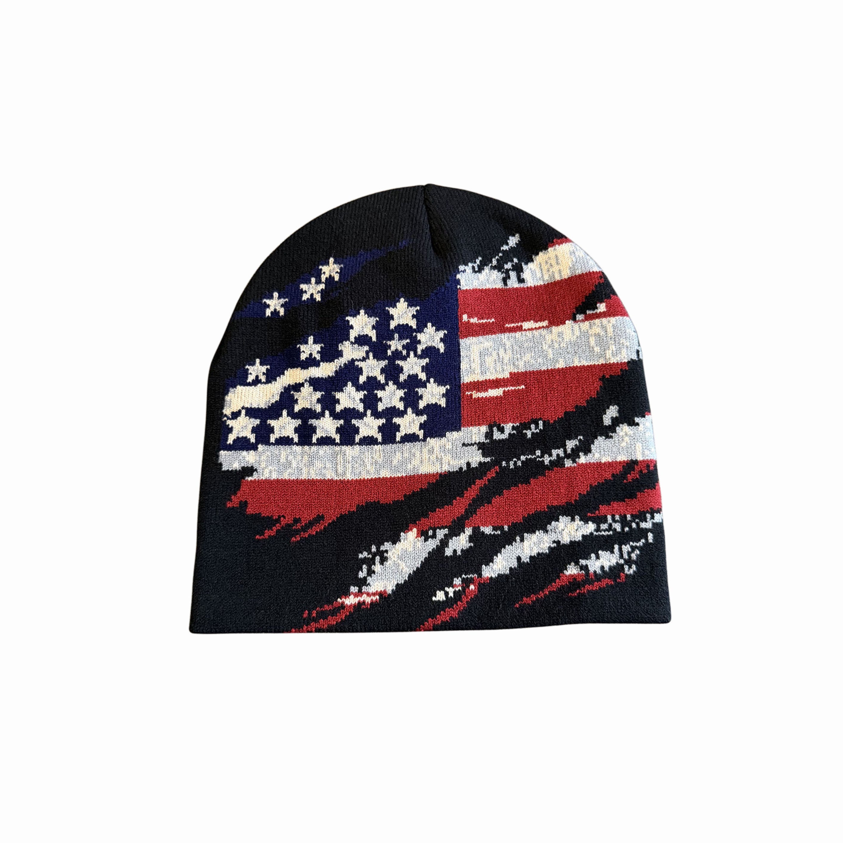 Y2K AMERICAN FLAG BEANIE