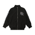 MIXED EMOTION RHINESTONE ZIP-UP