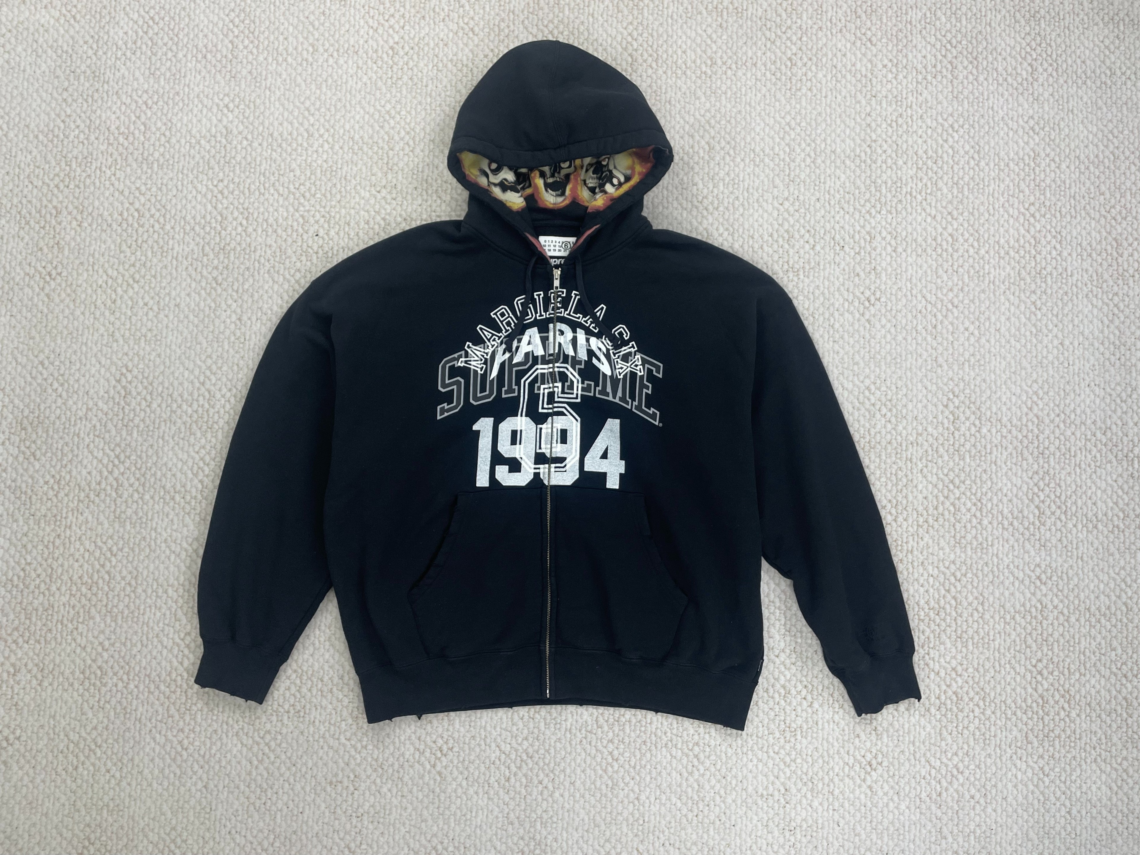 Supreme X MM6 Maison Margiela Zip-Up Hoodie