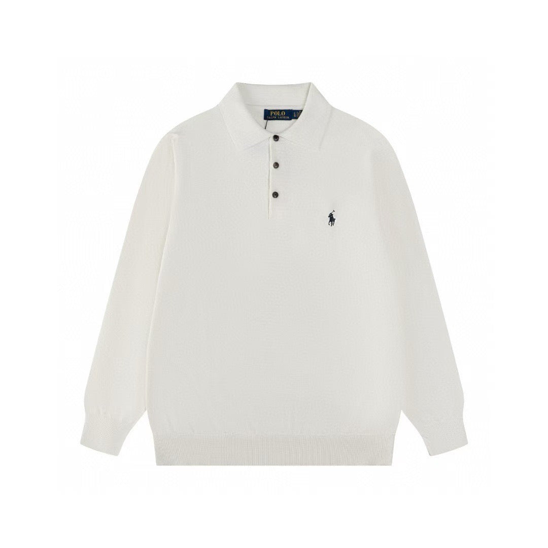 RALPH LAUREN LONG SLEEVES BASIC POLO T SHIRT