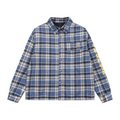 chrome hearts plaid flannel shirt