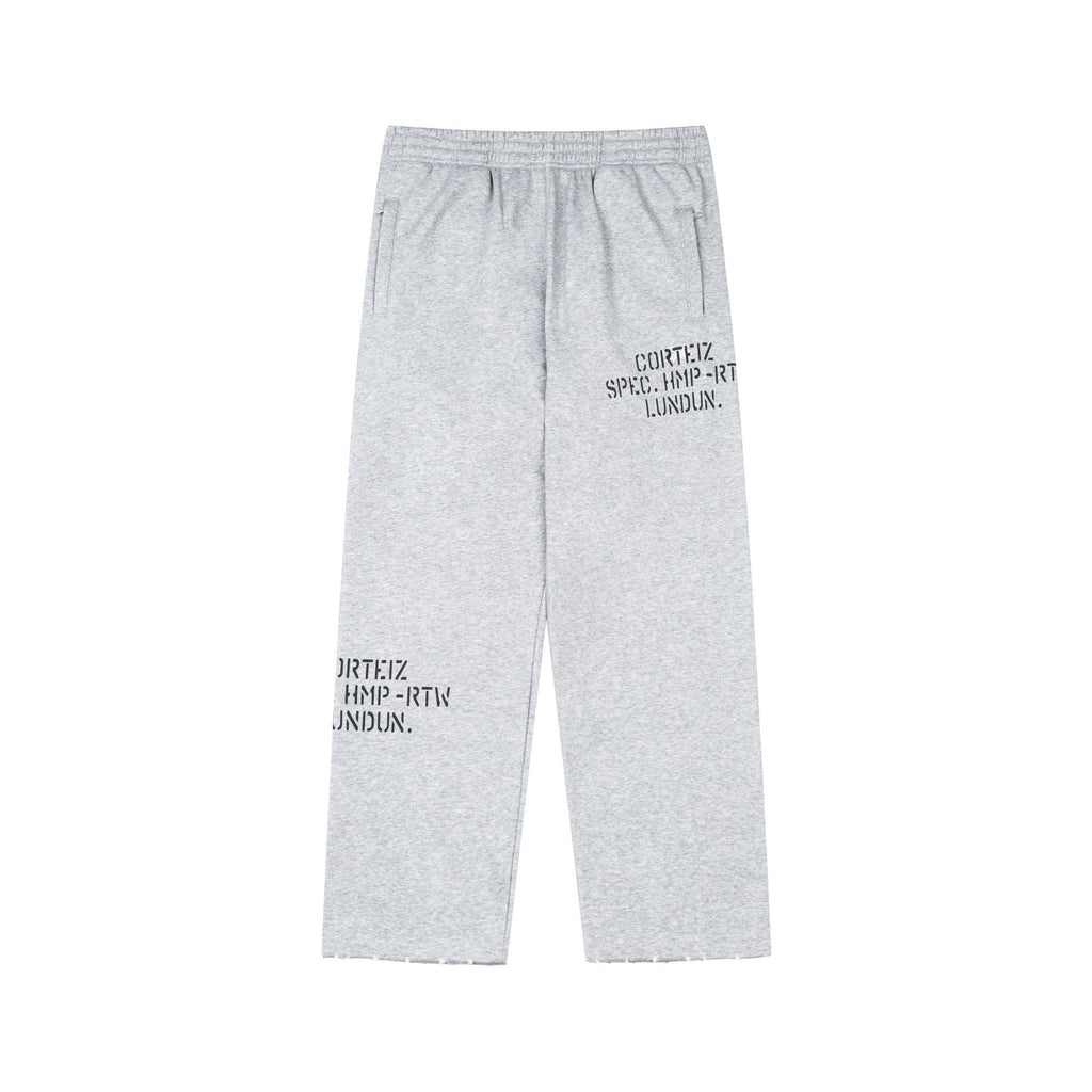 CORTEIZ OPEN HMP STENCIL OPEN LEG SWEATPANTS