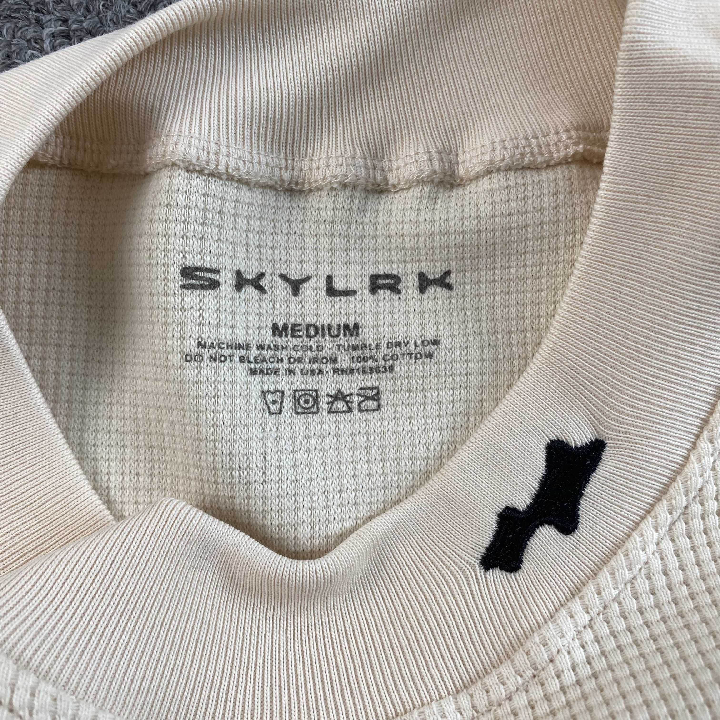 SKYLRK COACHELLA ITS NOT CLOCKING TO YOU CREWNECK THERMAL T SHIRT