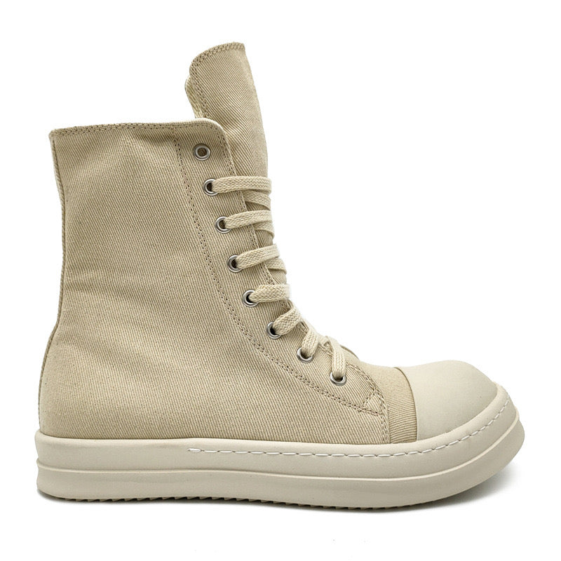 RICK OWENS DRKSHDW
CANVAS HIGH-TOP SNEAKERS