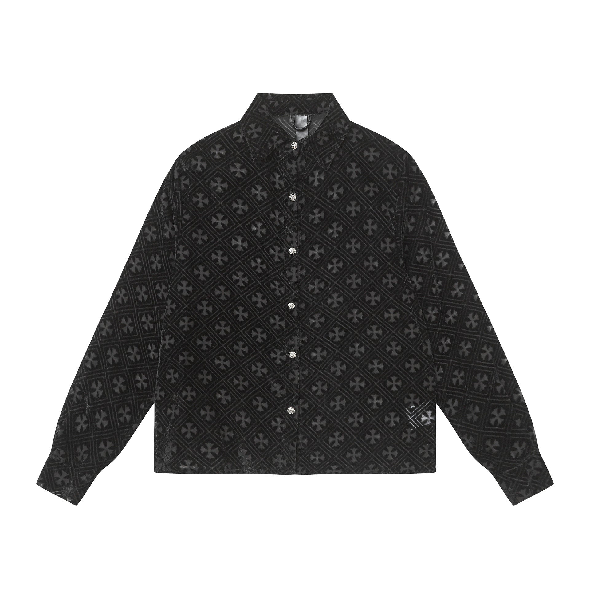 chrome hearts velvet burnout shirt
