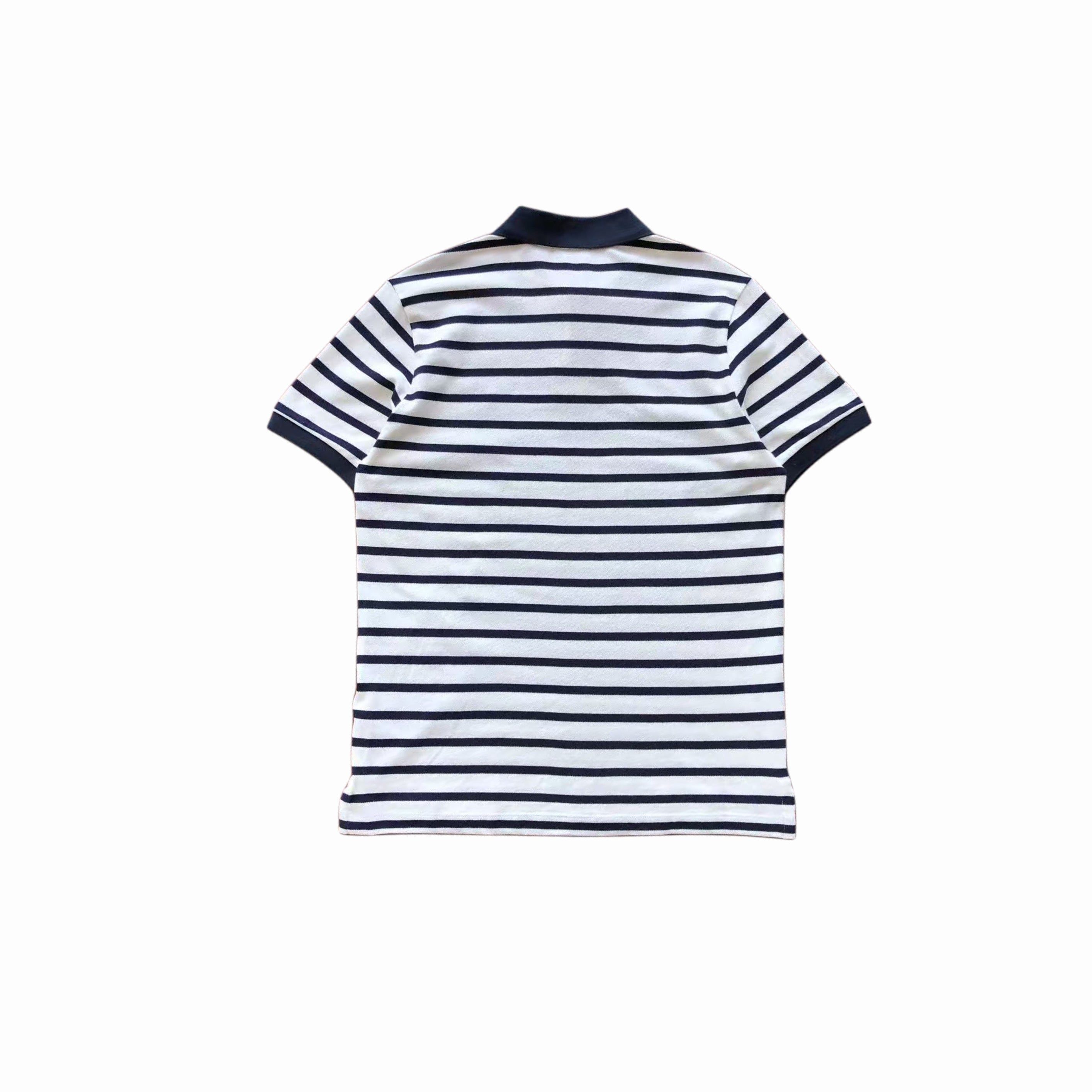 Ralph Lauren White Blue Striped Polo T-Shirt