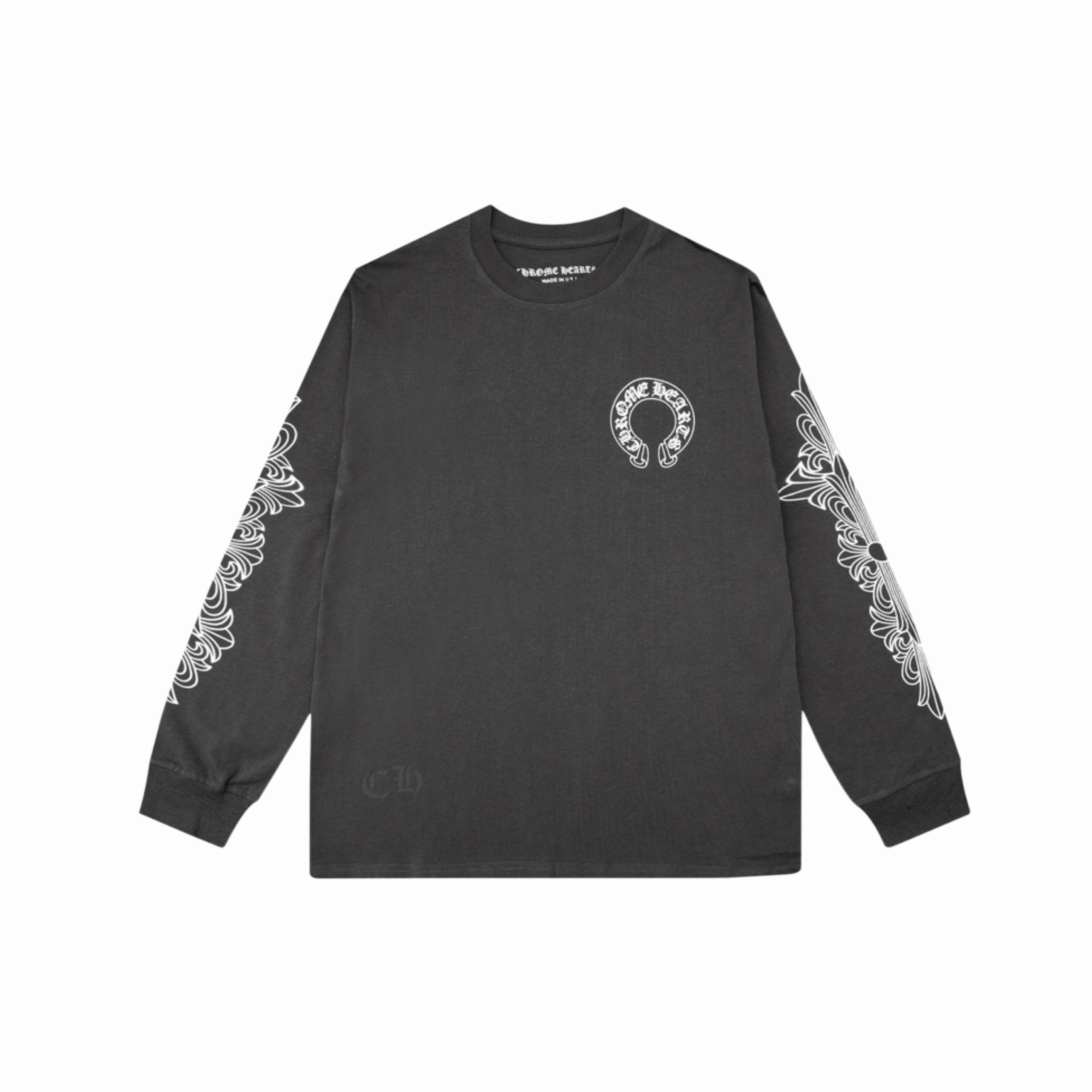 CHROME HEARTS HORSESHOE FLORAL LONG SLEEVES