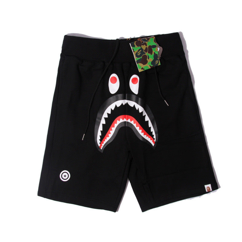 BAPE CAMO SHARK SWEAT SHORTS