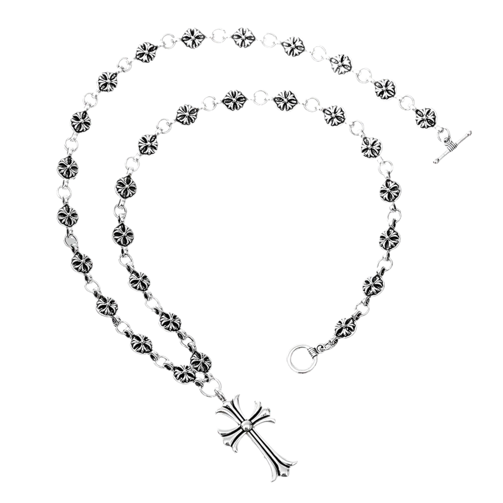 Chrome Hearts Carved Cross Chain