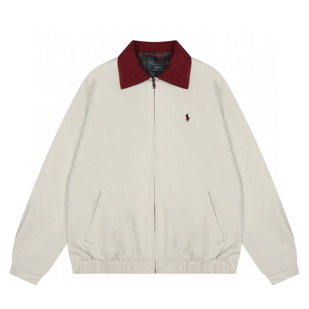 RALPH LAUREN RED COLLAR WINDBREAKER