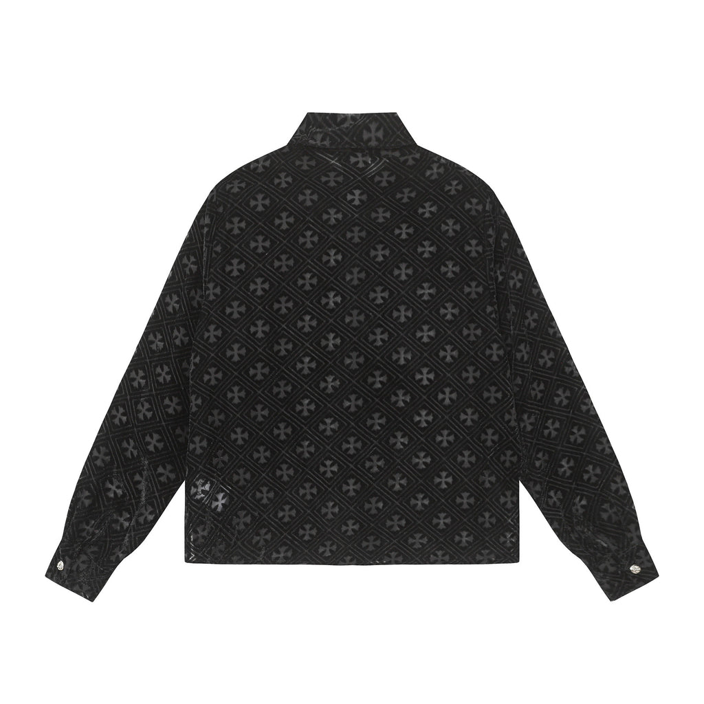 chrome hearts velvet burnout shirt