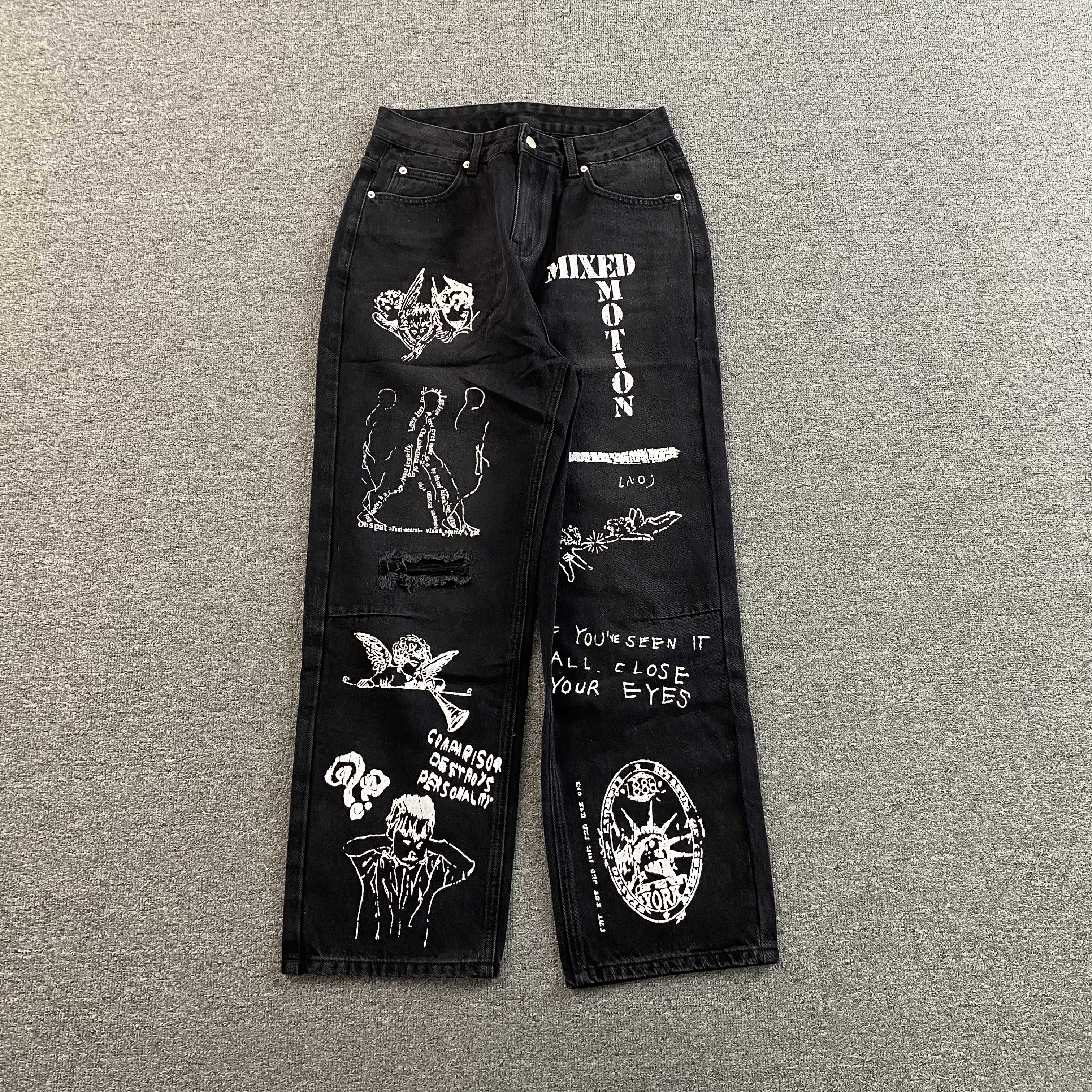 MIXED EMOTIONS CANVAS DENIMS