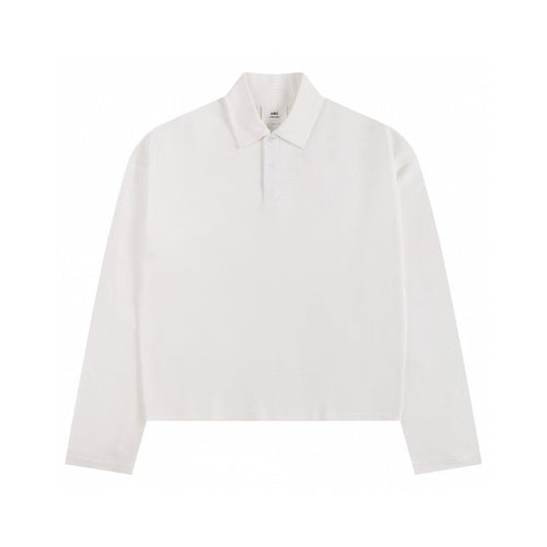 AMI PARIS LONG SLEEVES POLO T-SHIRT