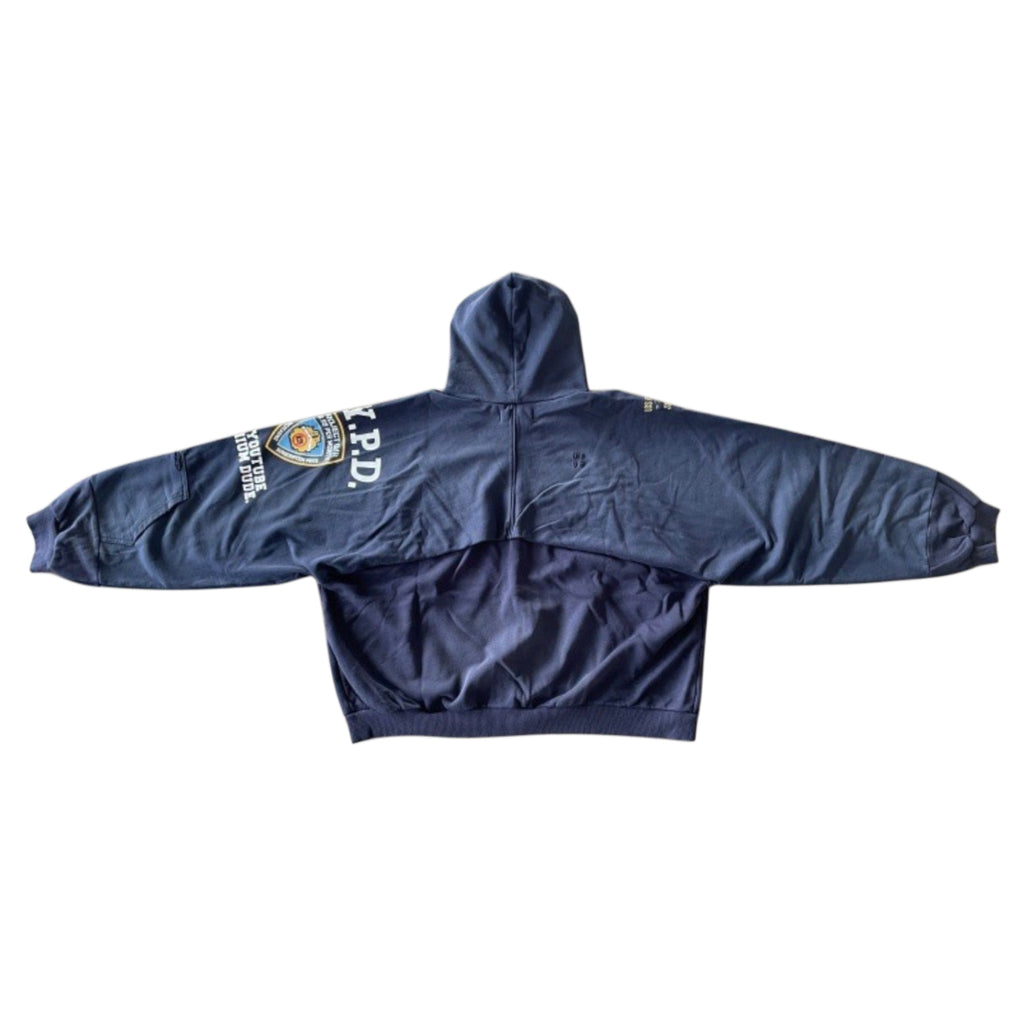 Project G/r reconstructed army zip-up hoodie