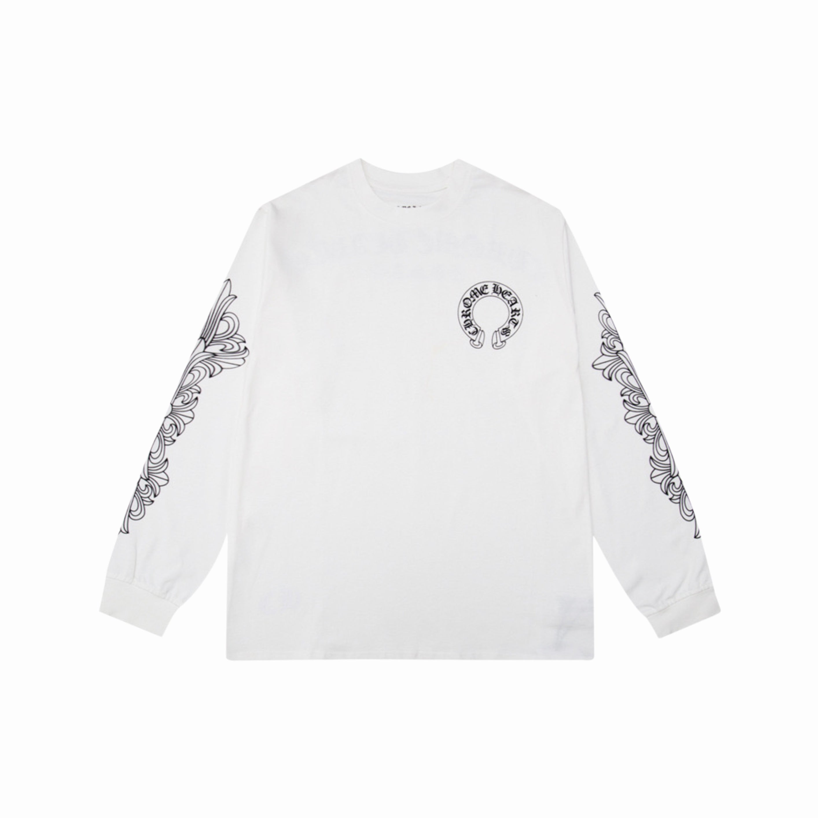 CHROME HEARTS HORSESHOE FLORAL LONG SLEEVES