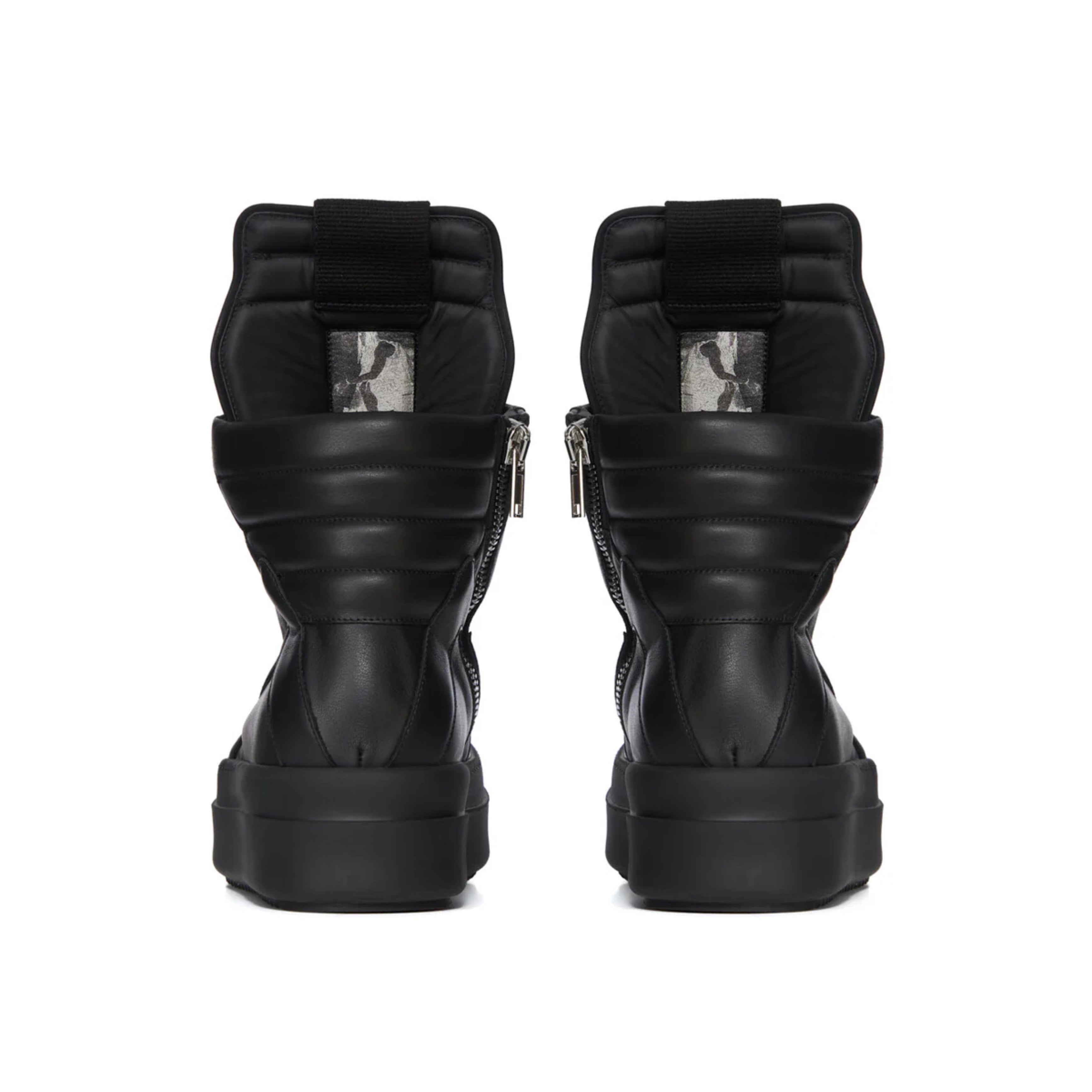 RICK OWENS MEGA BUMPER GEOBASKETS BLACK