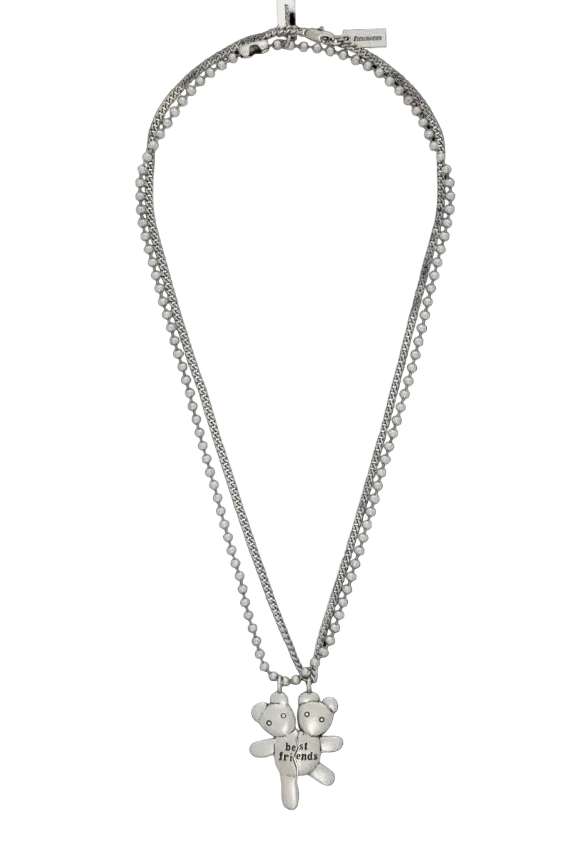 Marc Jacobs Heaven Best Friends Silver Neclace