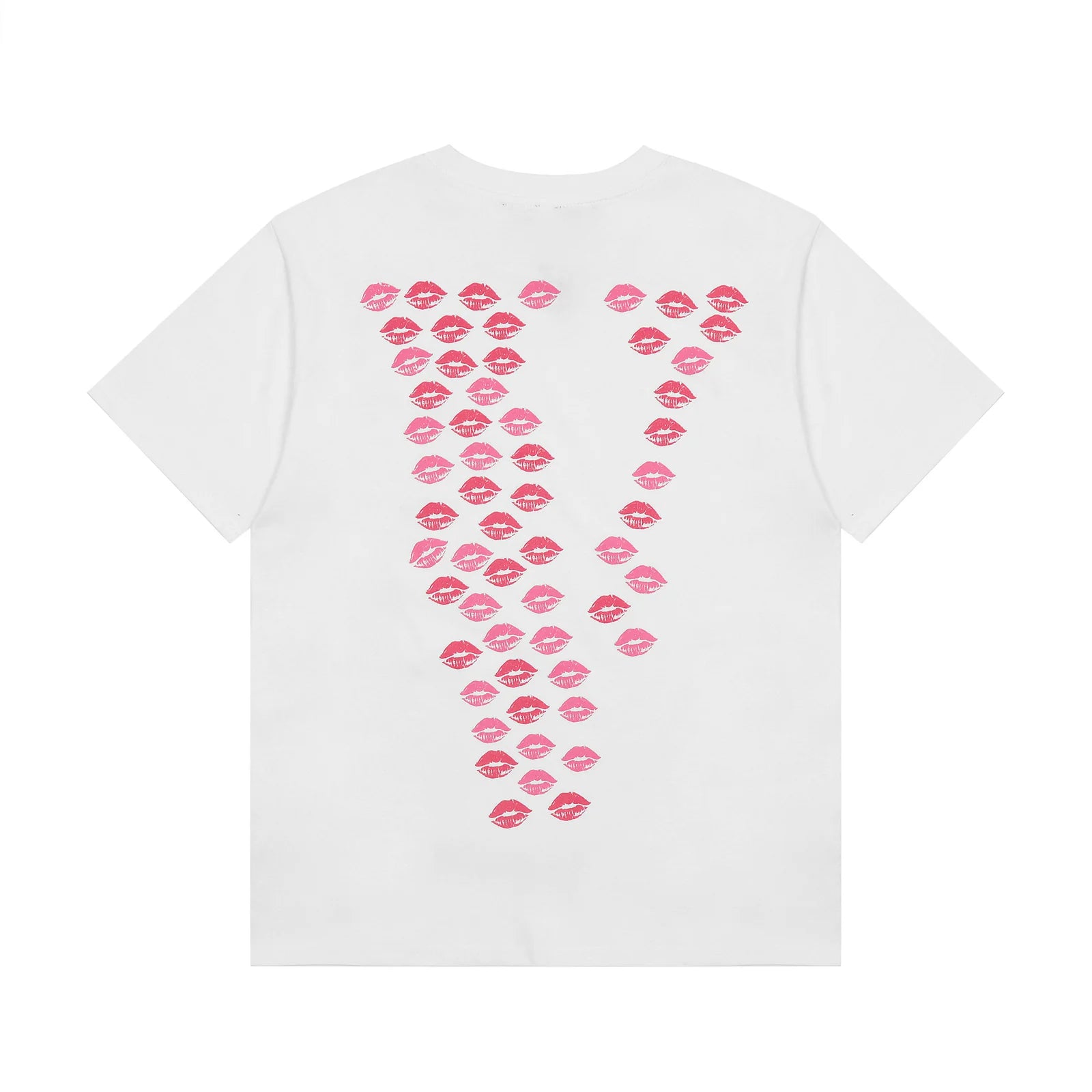 Vlone Pink Lip Print T-Shirt