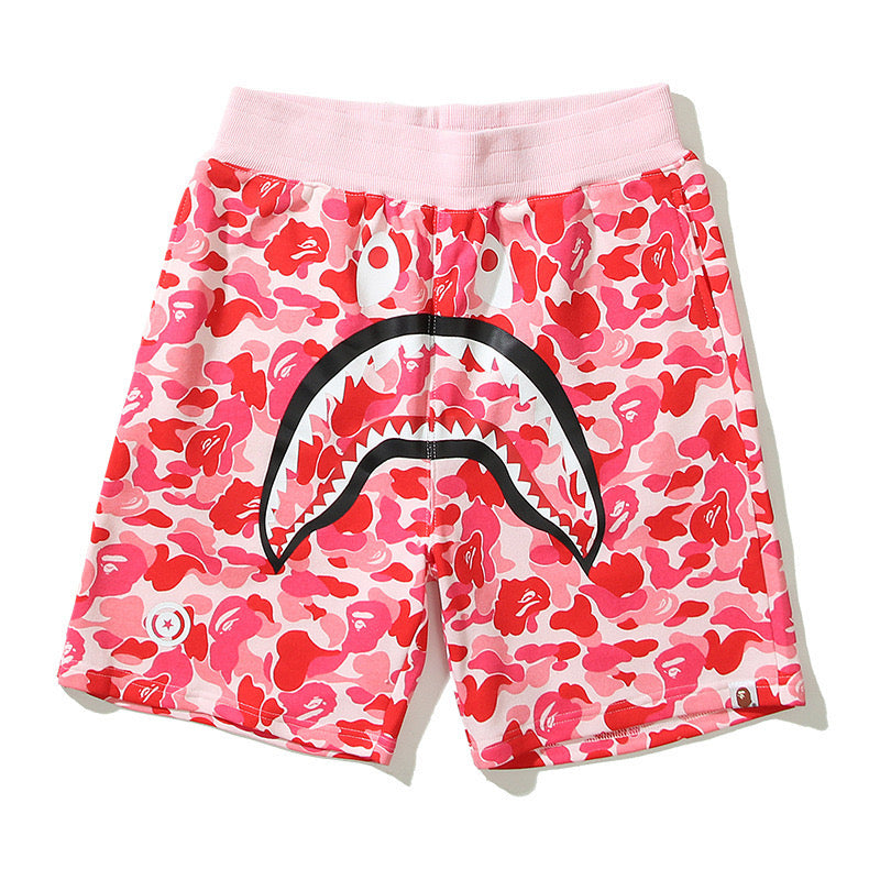 BAPE CAMO SHARK SWEAT SHORTS