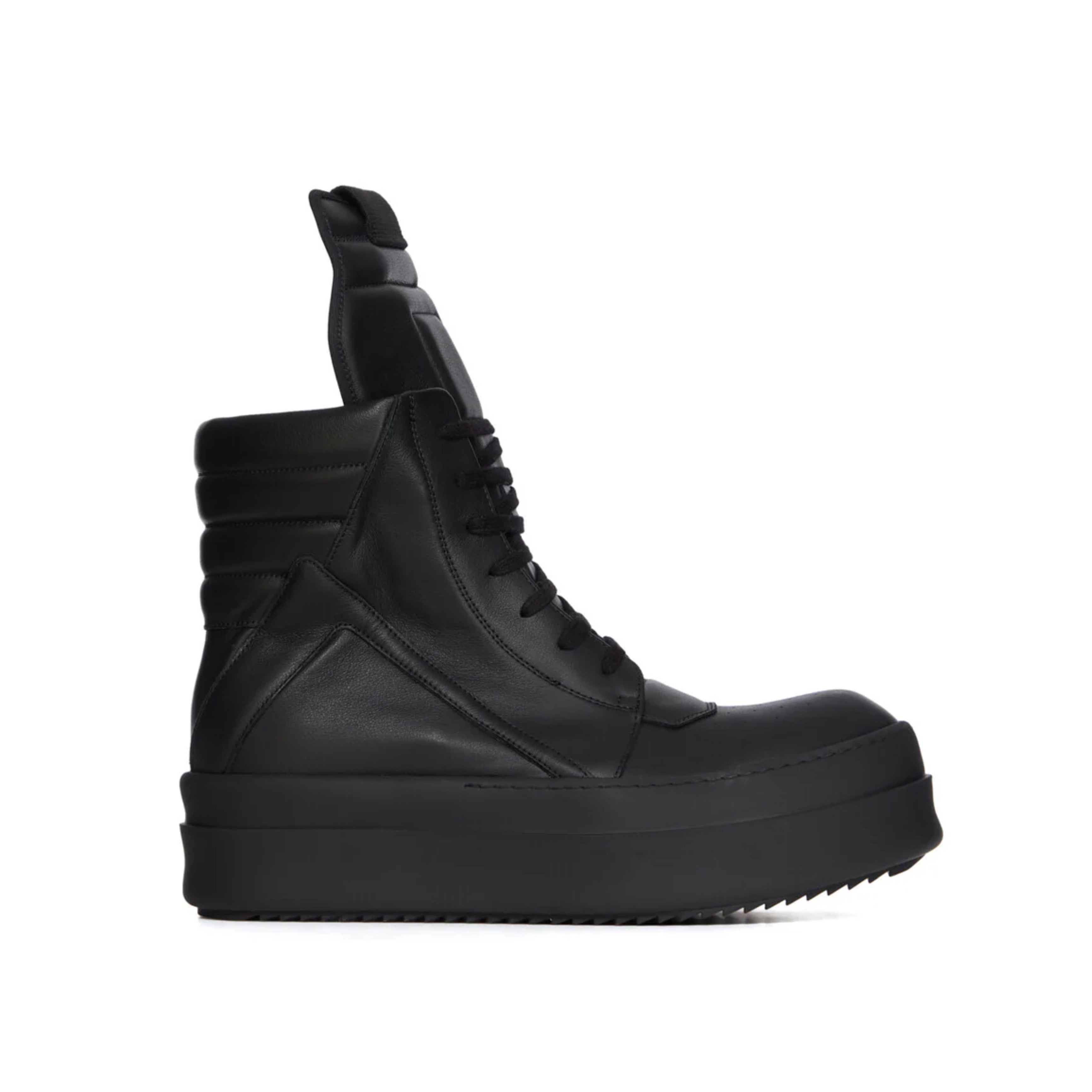 RICK OWENS MEGA BUMPER GEOBASKETS BLACK