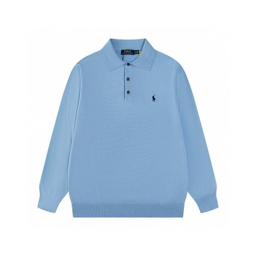 RALPH LAUREN LONG SLEEVES BASIC POLO T SHIRT