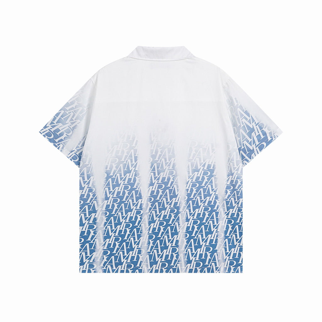 AMIRI LOGO PRINTED GRADIENT SHIRT