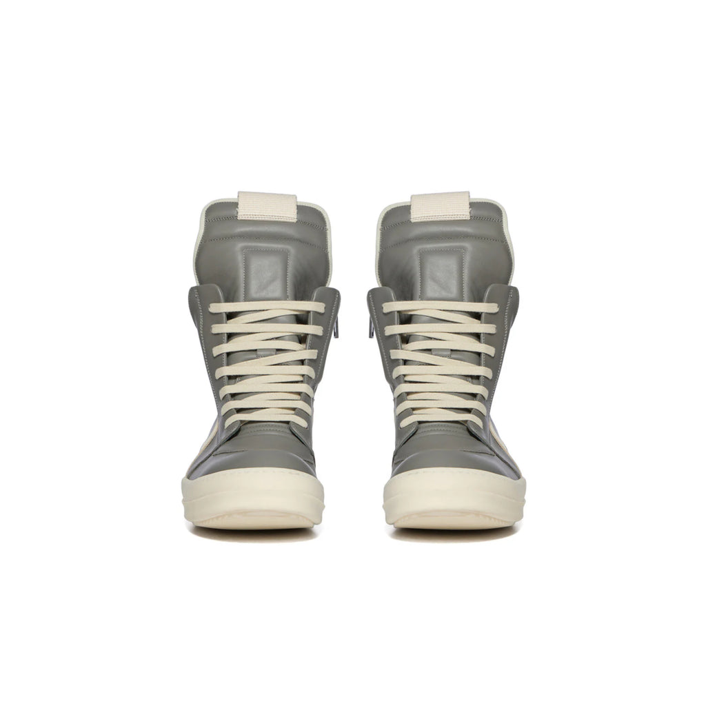 RICK OWENS MEGA BUMPER GEOBASKETS SILVER GREY