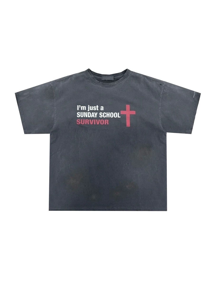 Project G/r Sunday school survivor t shirt