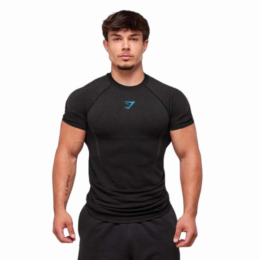 GYMSHARK ONYX V5 SEAMLESS COMPRESSION T-SHIRT