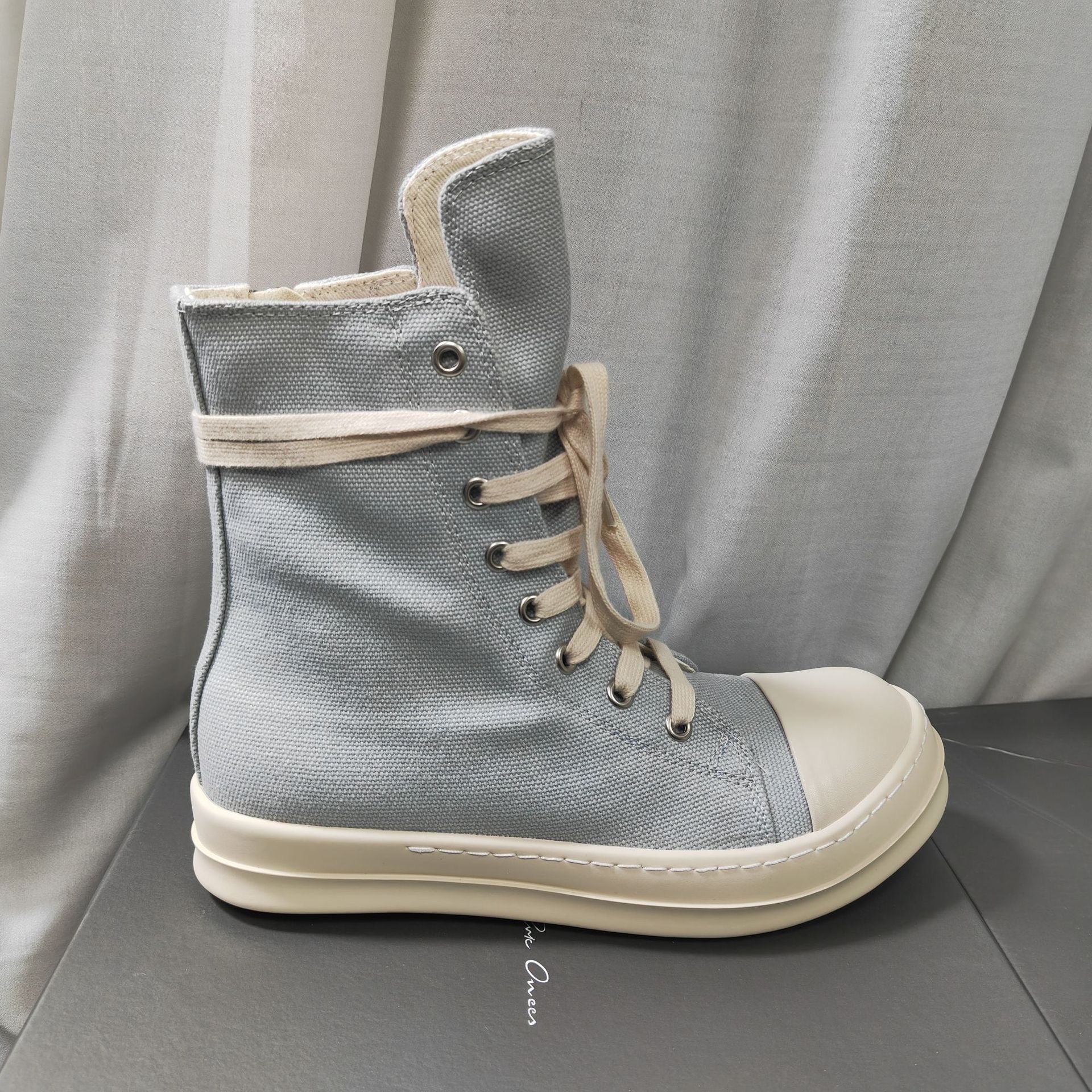 RICK OWENS DRKSHDW
CANVAS HIGH-TOP SNEAKERS
