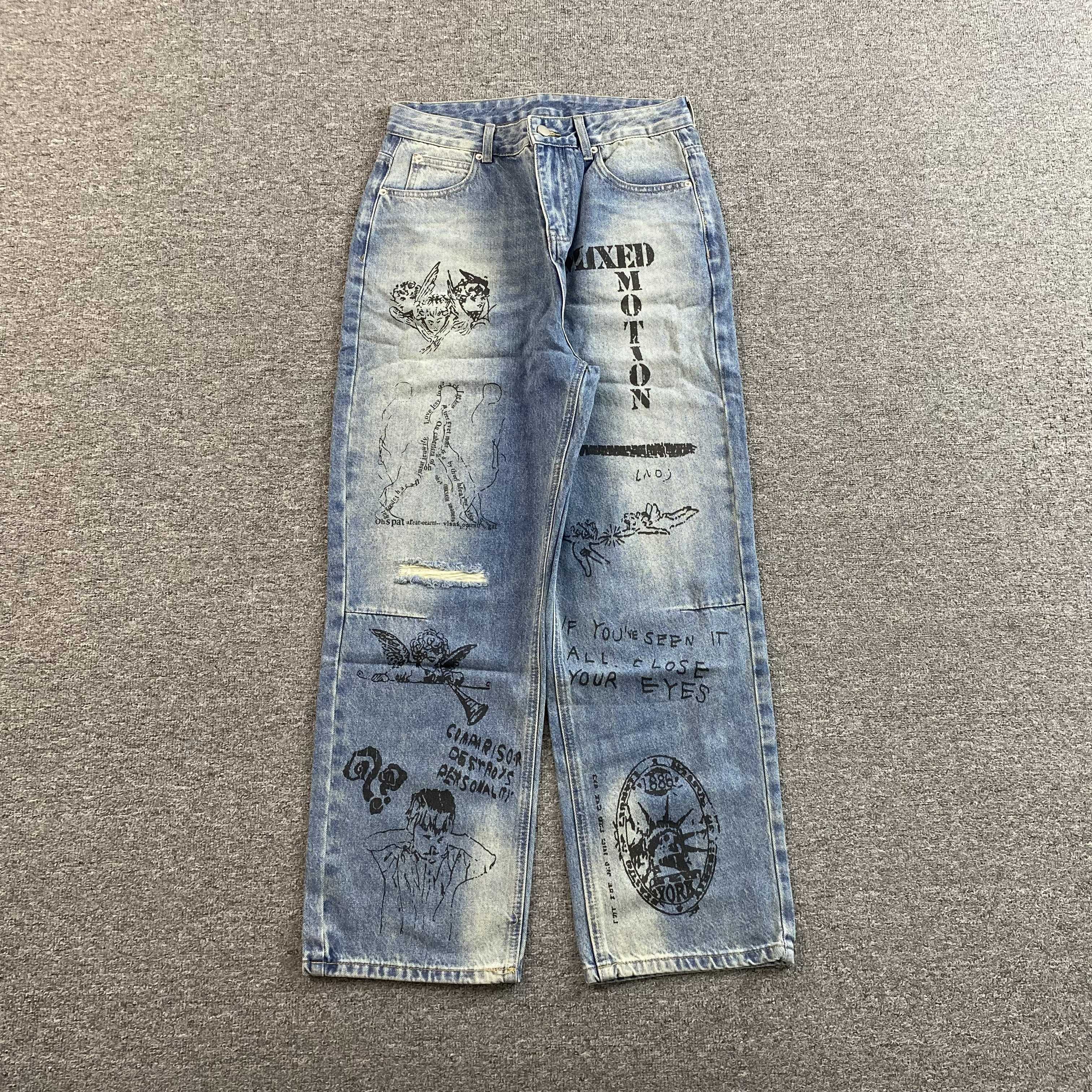 MIXED EMOTIONS CANVAS DENIMS