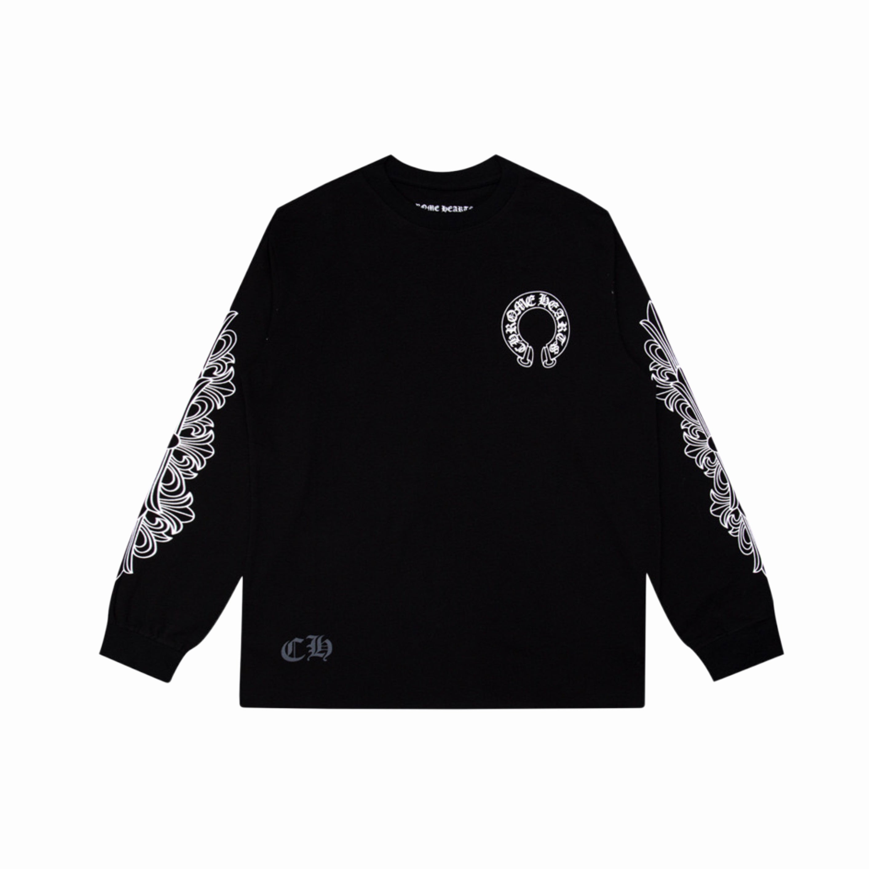 CHROME HEARTS HORSESHOE FLORAL LONG SLEEVES