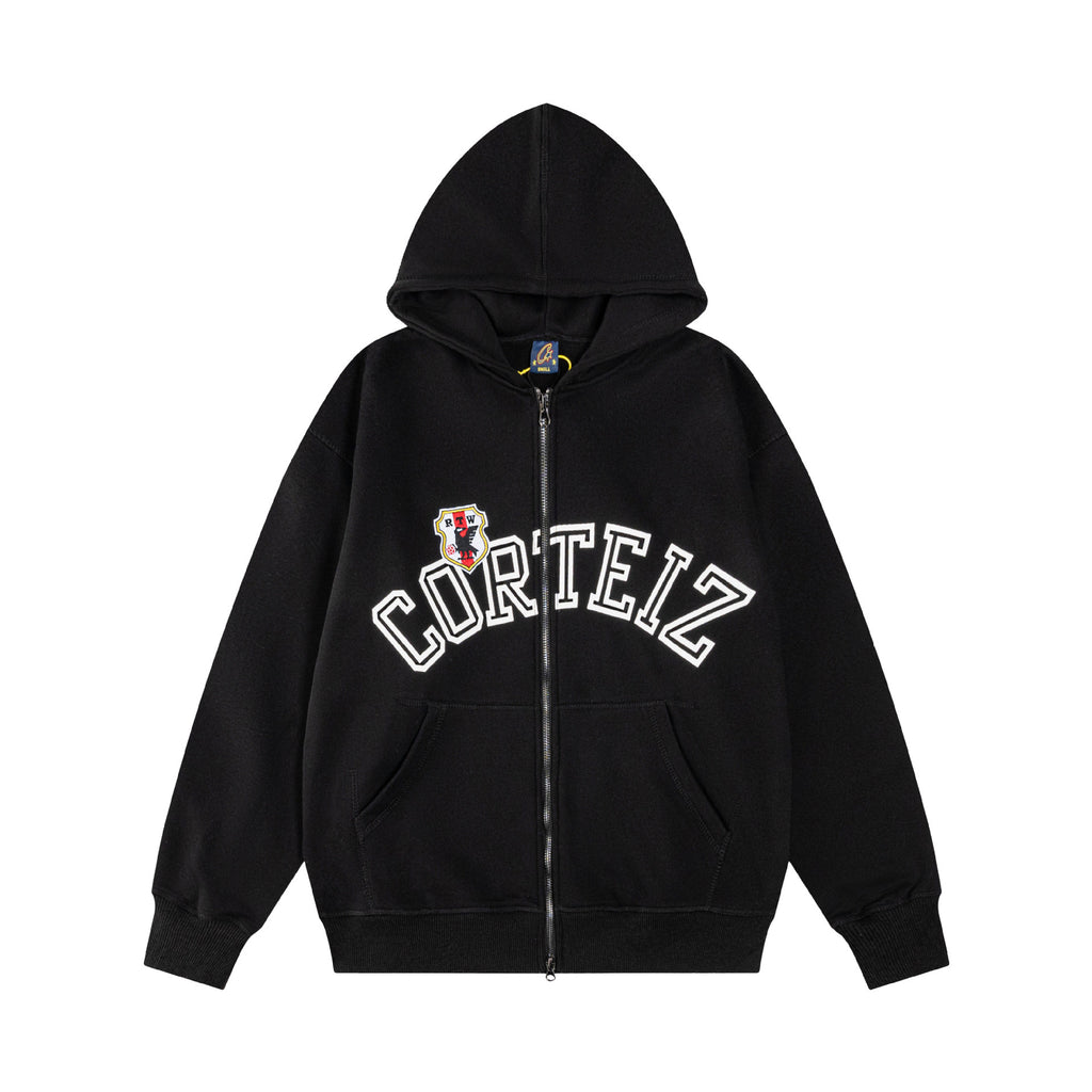 CORTEIZ ARCH SHIELD ZIP-UP HOODIE