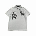 CHROME HEARTS CROSS PATCH POLO T SHIRT