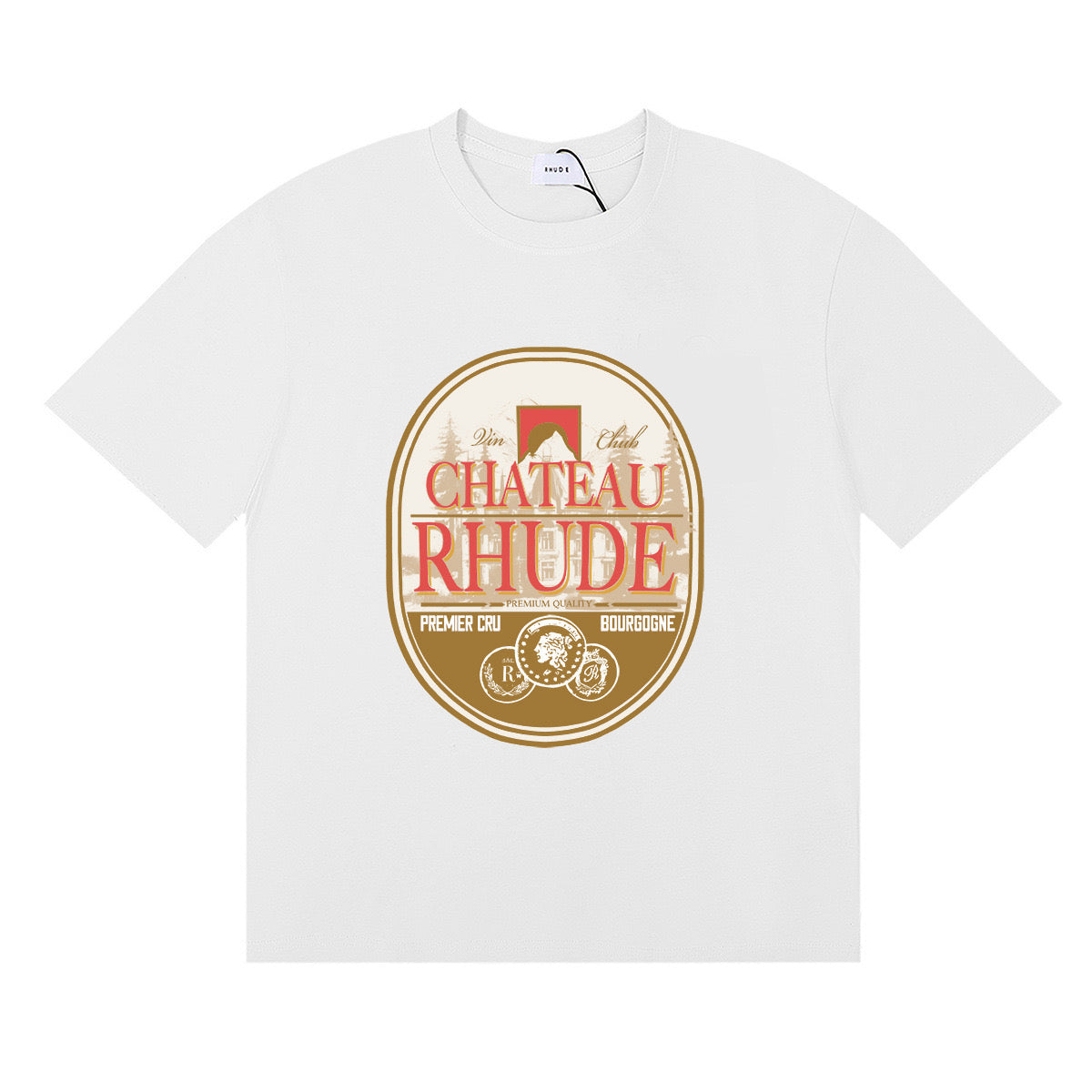 RHUDE BORDEAUX T-SHIRT