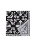 CHROME HEARTS BLACK AND WHITE SCARF