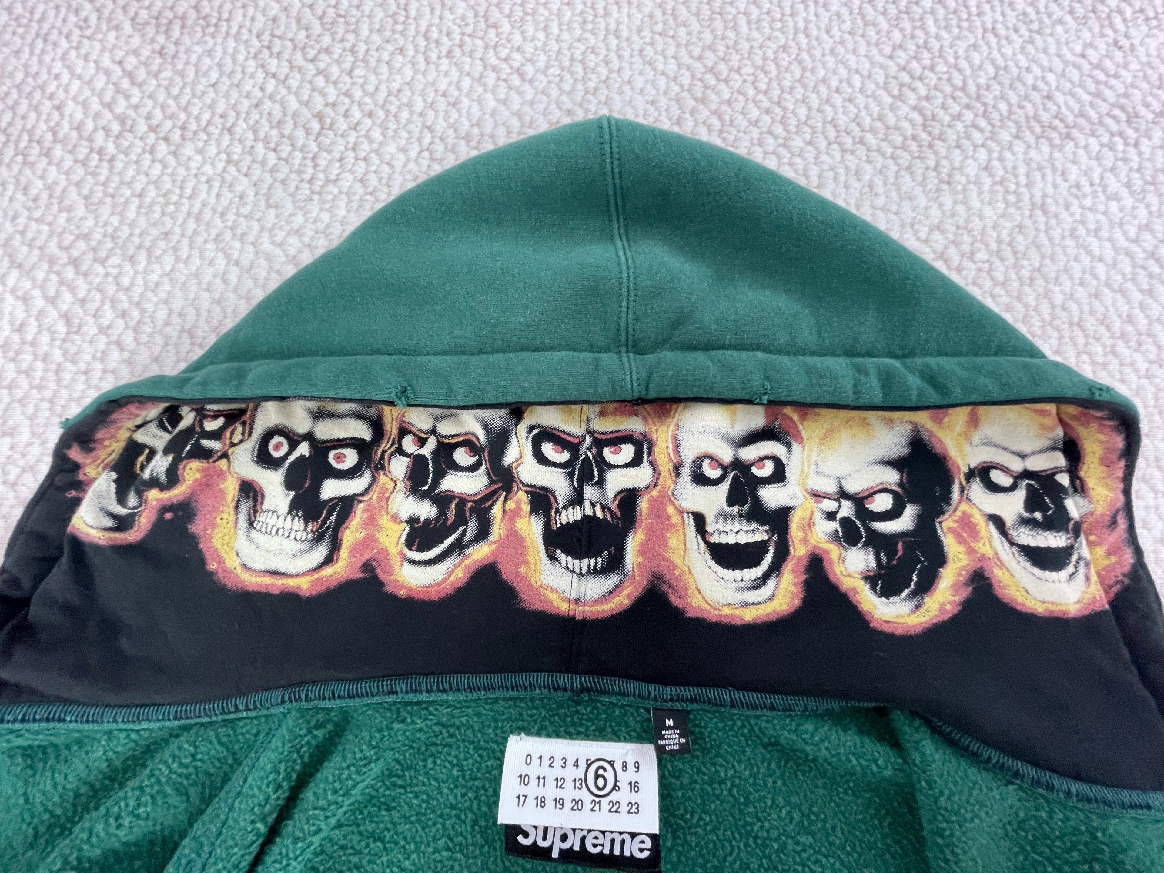 Supreme X MM6 Maison Margiela Zip-Up Hoodie