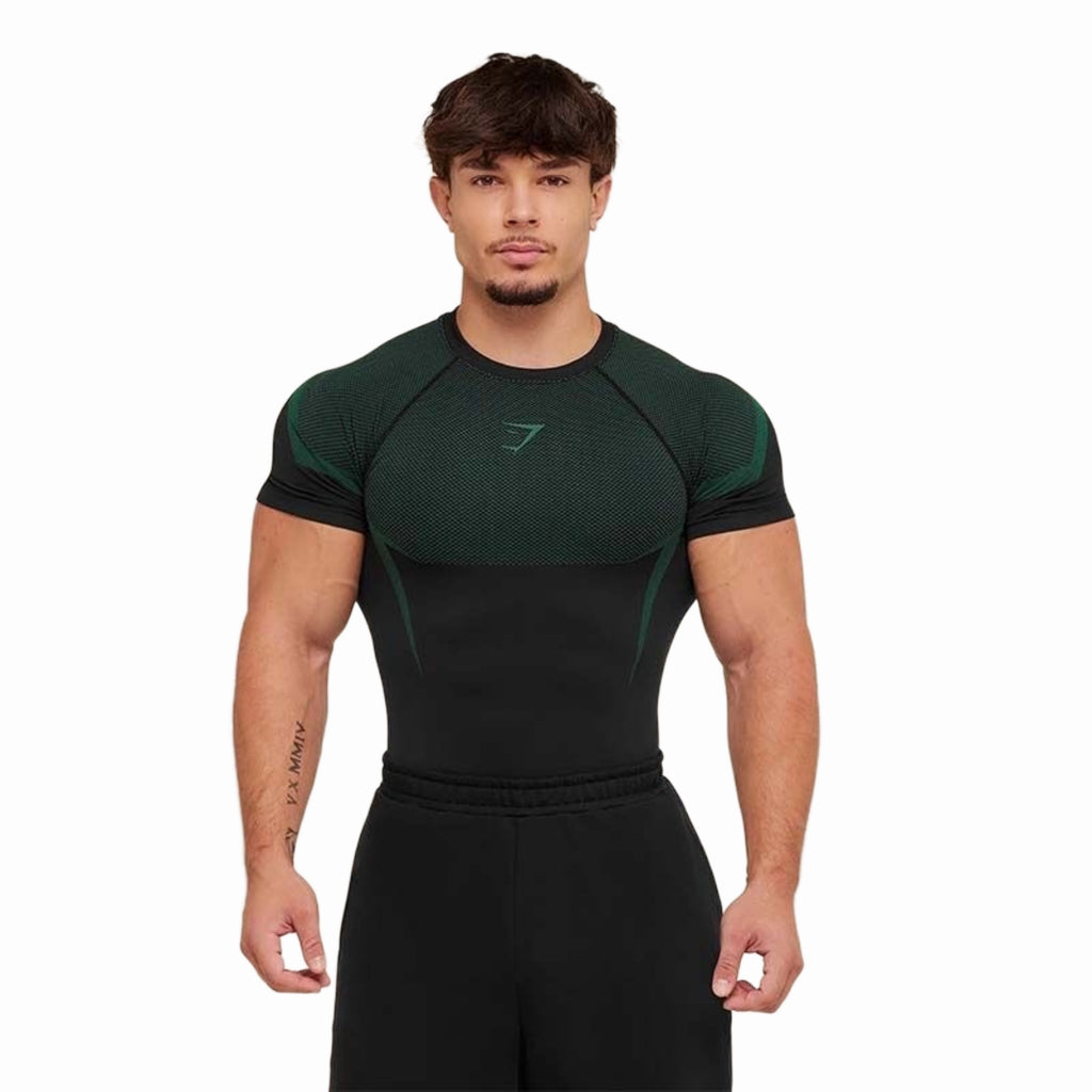 GYMSHARK ONYX V5 COMPRESSION T-SHIRT