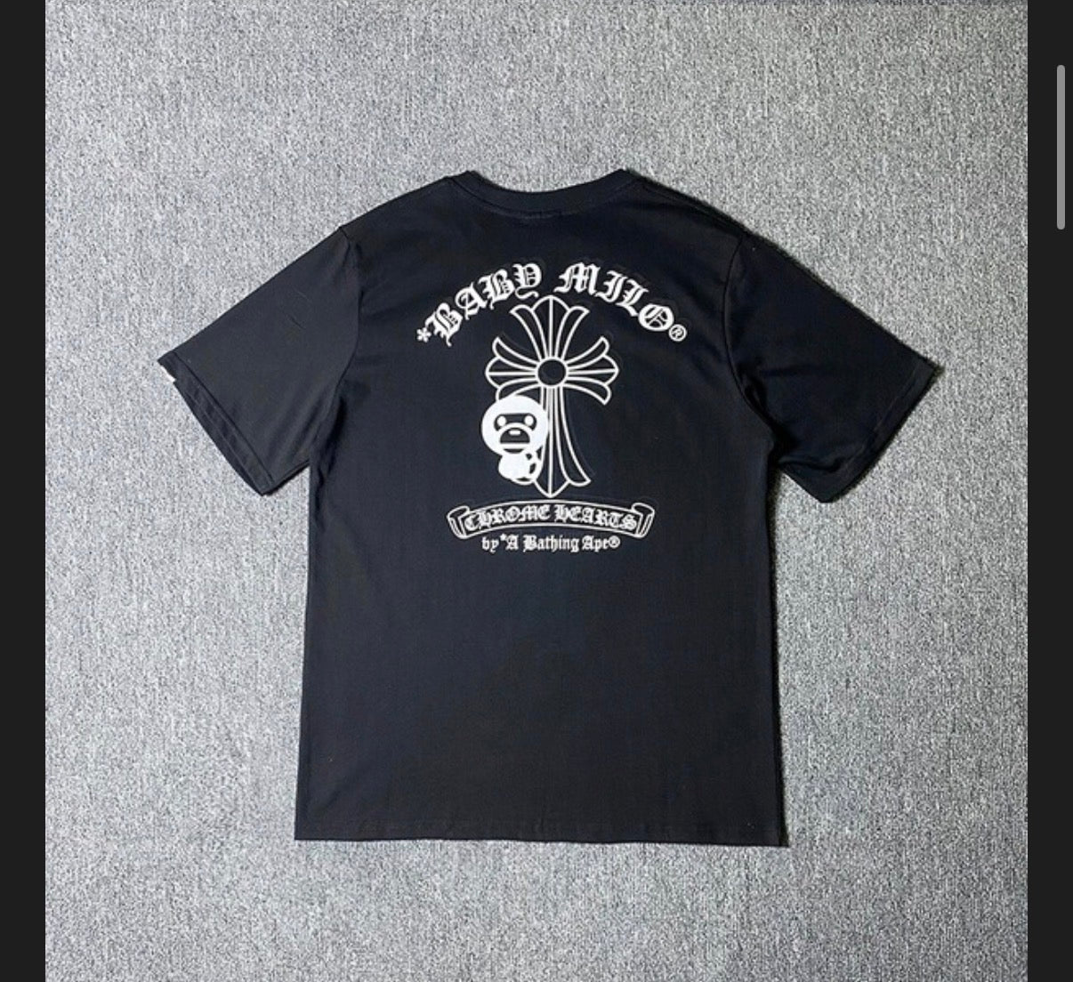 CHROME HEARTS X BAPE BABY MILO T SHIRT
