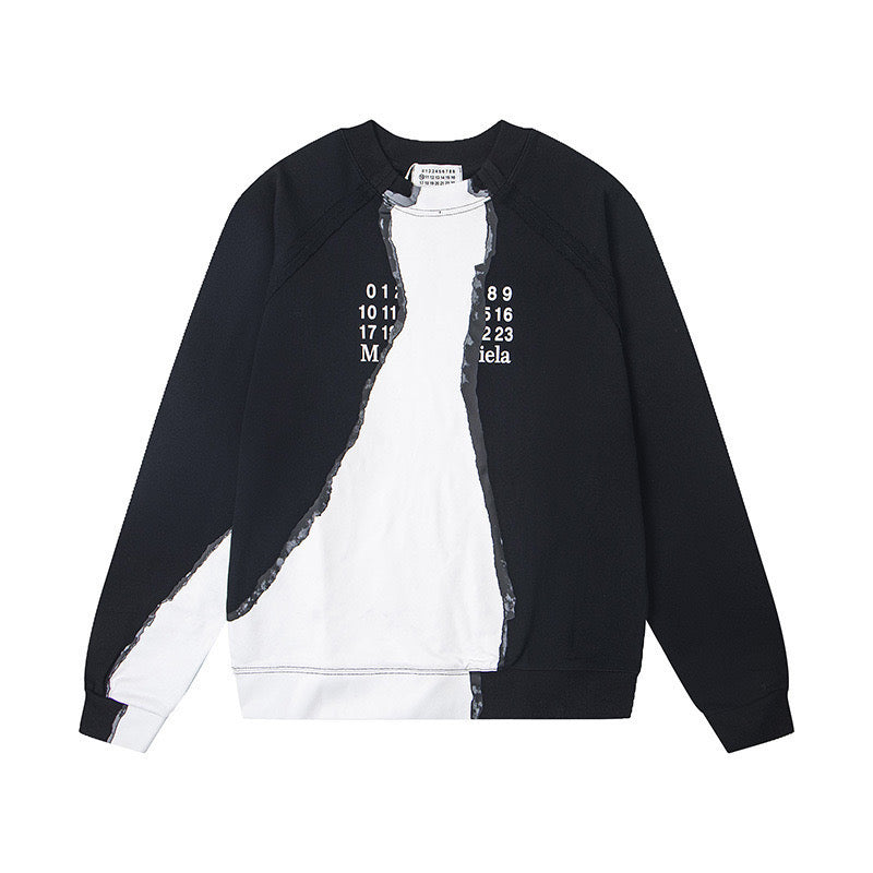 MAISON MARGIELA RIPPED EFFECT SWEATSHIRT