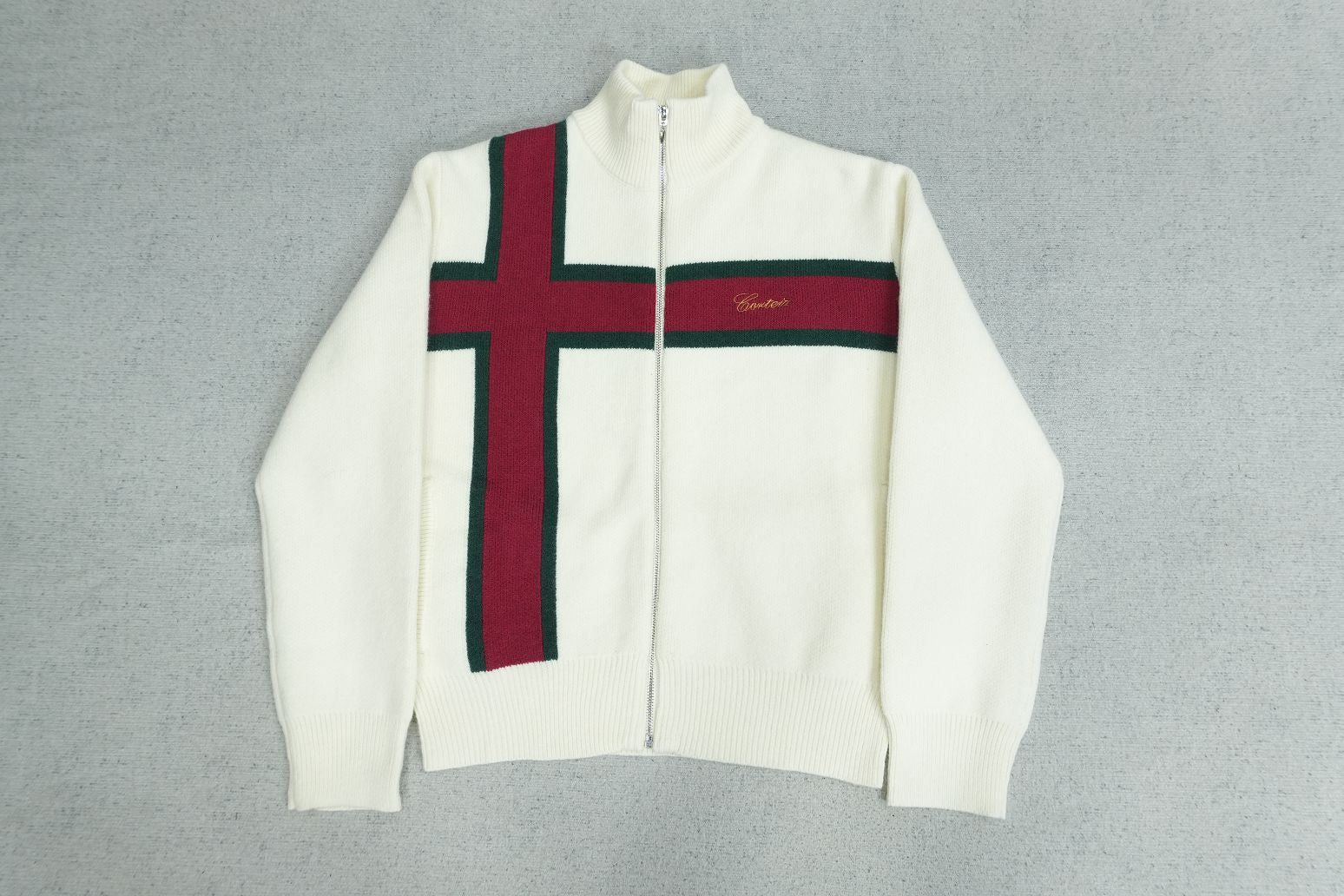 CORTEIZ LUX KNIT ZIP UP TOP