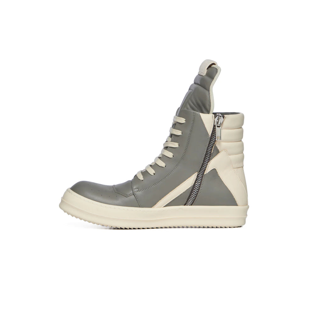 RICK OWENS MEGA BUMPER GEOBASKETS SILVER GREY