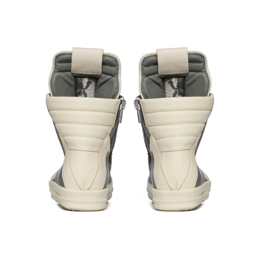 RICK OWENS MEGA BUMPER GEOBASKETS SILVER GREY