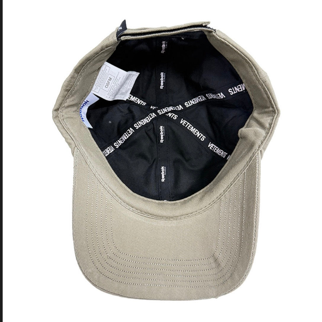 vetements x reebok 'america' camo flame cap