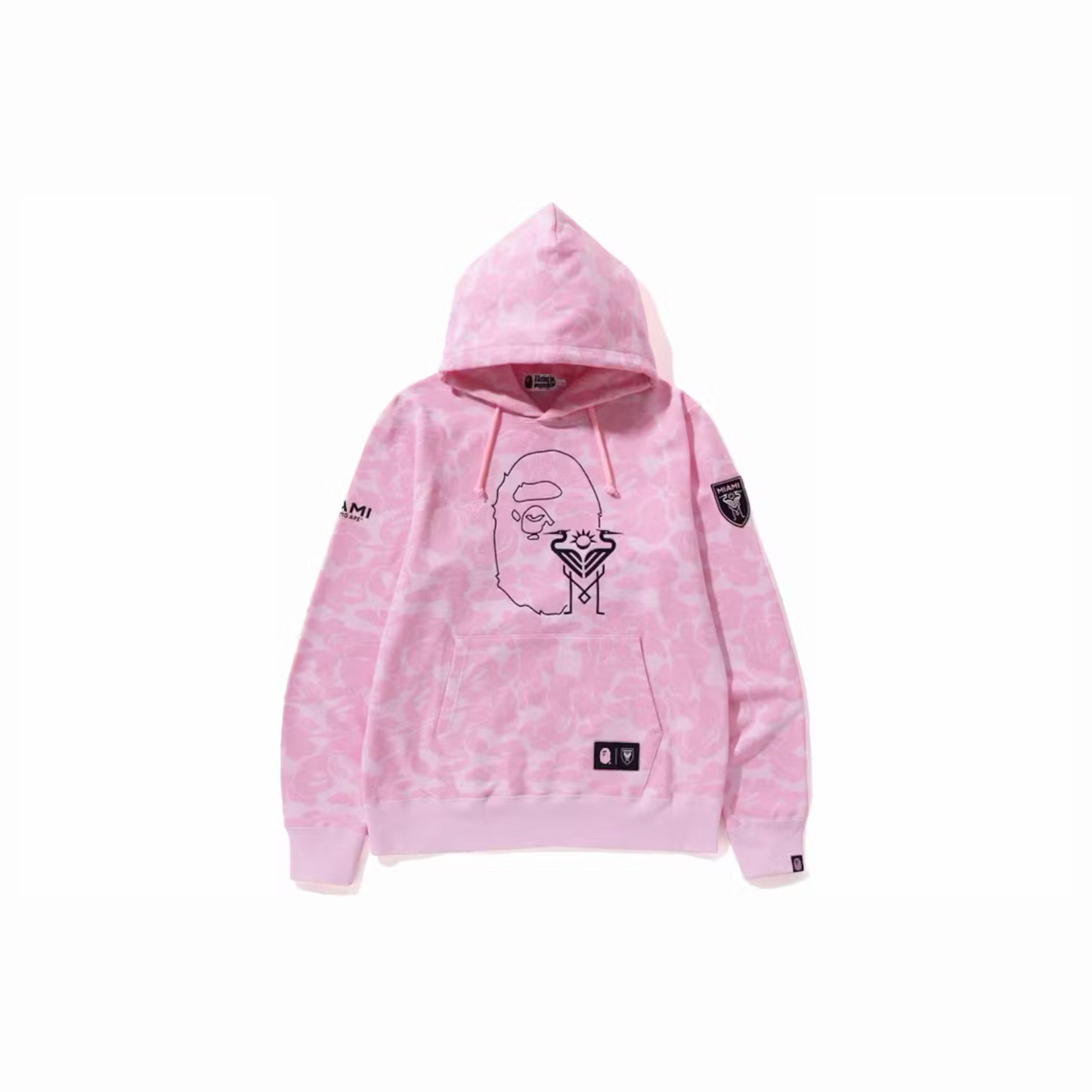BAPE x Inter Miami CF Camo Pullover Hoodie