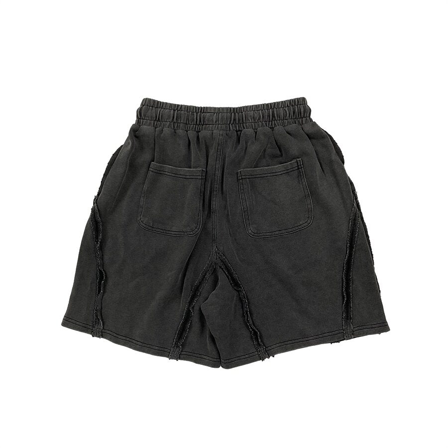 thug club distressed sweat shorts