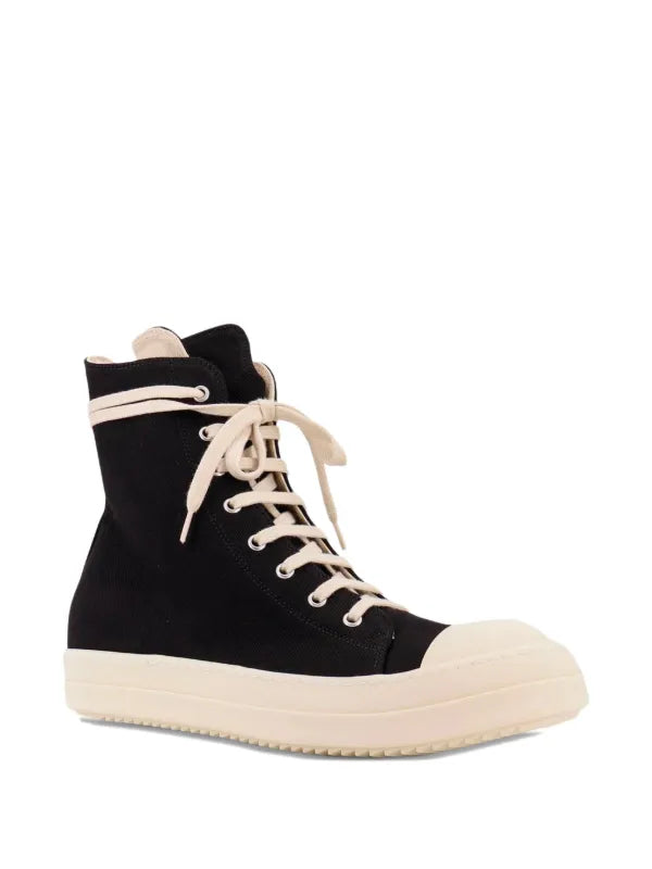 RICK OWENS DRKSHDW
CANVAS HIGH-TOP SNEAKERS