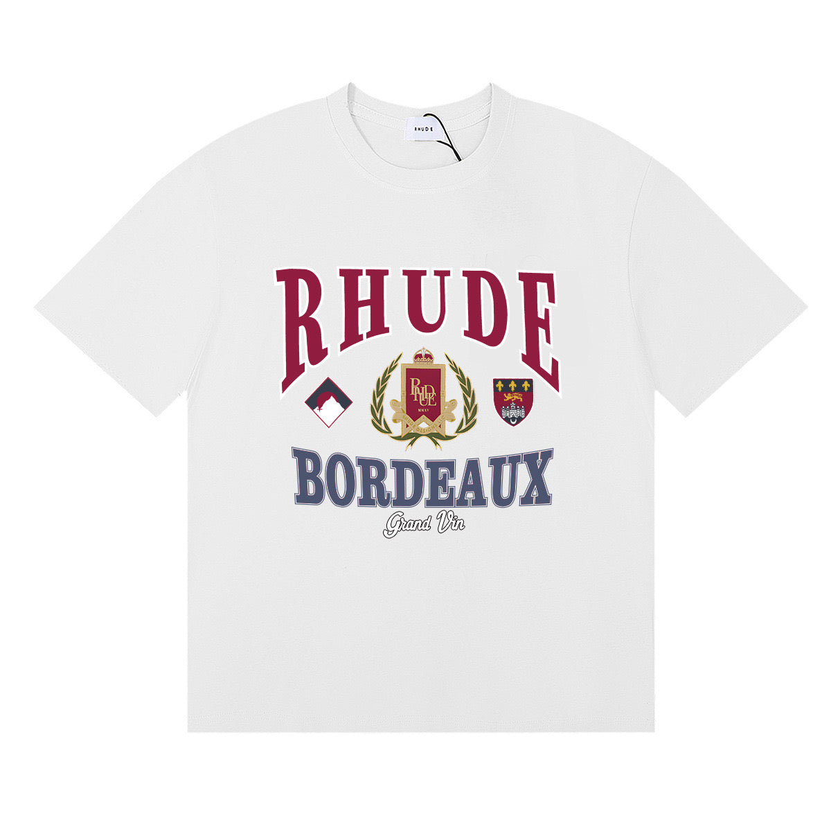 RHUDE BORDEAUX T-SHIRT