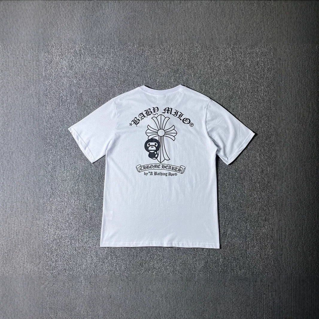 CHROME HEARTS X BAPE BABY MILO T SHIRT